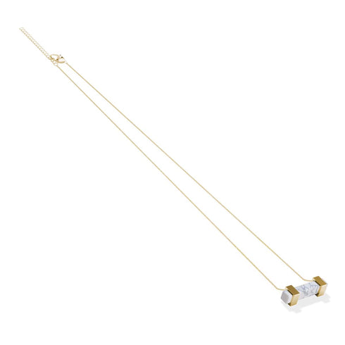 Howlith | Gold | Edelstein-Halskette